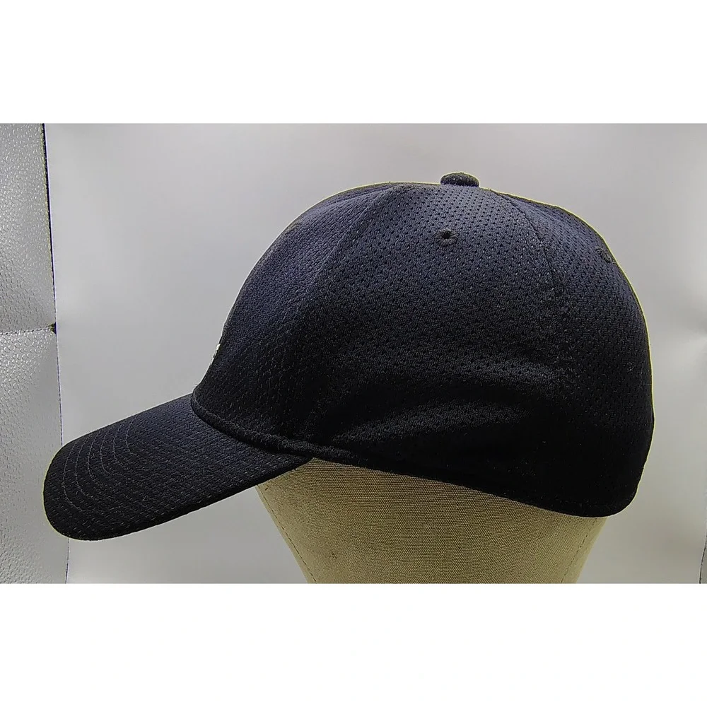 Adidas Black Baseball Cap‎ Flex Fit Logo Performance Sportswear Golf Hat